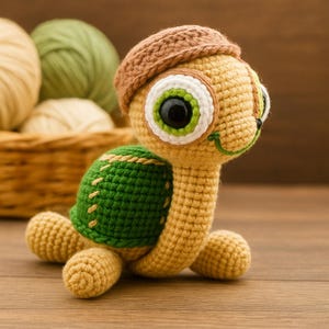 Crochet turtle pattern / Amigurumi turtle / Stuffed turtle / Crochet animals / Handmade crochet gifts for kids / Turtle gifts / DIY crochet