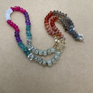 Clear Day Rainbow Candy Necklace
