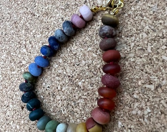 Matte Rainbow  Candy Bracelet