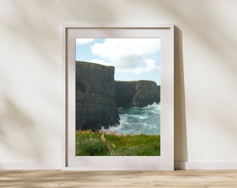 Cliffs of Kilkee, Ireland, Photo Digital Download Print, Wall Art, Printable Art, Travel Art, Countryside, Cliffs, Coastal, Ocean