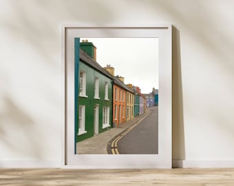 Eyeries Village, Ireland, Photo Digital Download Print, Colorful Village, County Cork, Beara Peninsula, Wild Atlantic Way