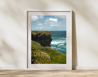 Cliffs of Kilkee, Ireland, Photo Digital Download Print, Wall Art, Printable Art, Travel Art, Countryside, Cliffs, Coastal, Ocean