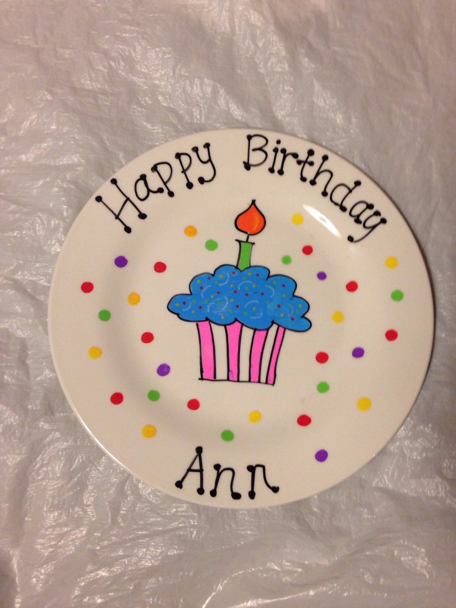 Happy Birthday Plate Personalized Plate for Kids Hand Etsy