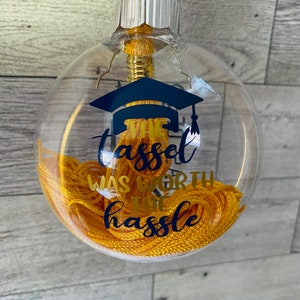 Personalized Graduation Ornament, Tassel Keepsake Ornament, Personalized Ornament, Graduation Gift, High School Graduation Gift