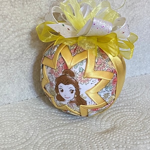 Belle Christmas Ornament - Princess Christmas Ornament - Teacher Gift - Christmas Ornament - Fairytale Ornament - Beauty and the Beast