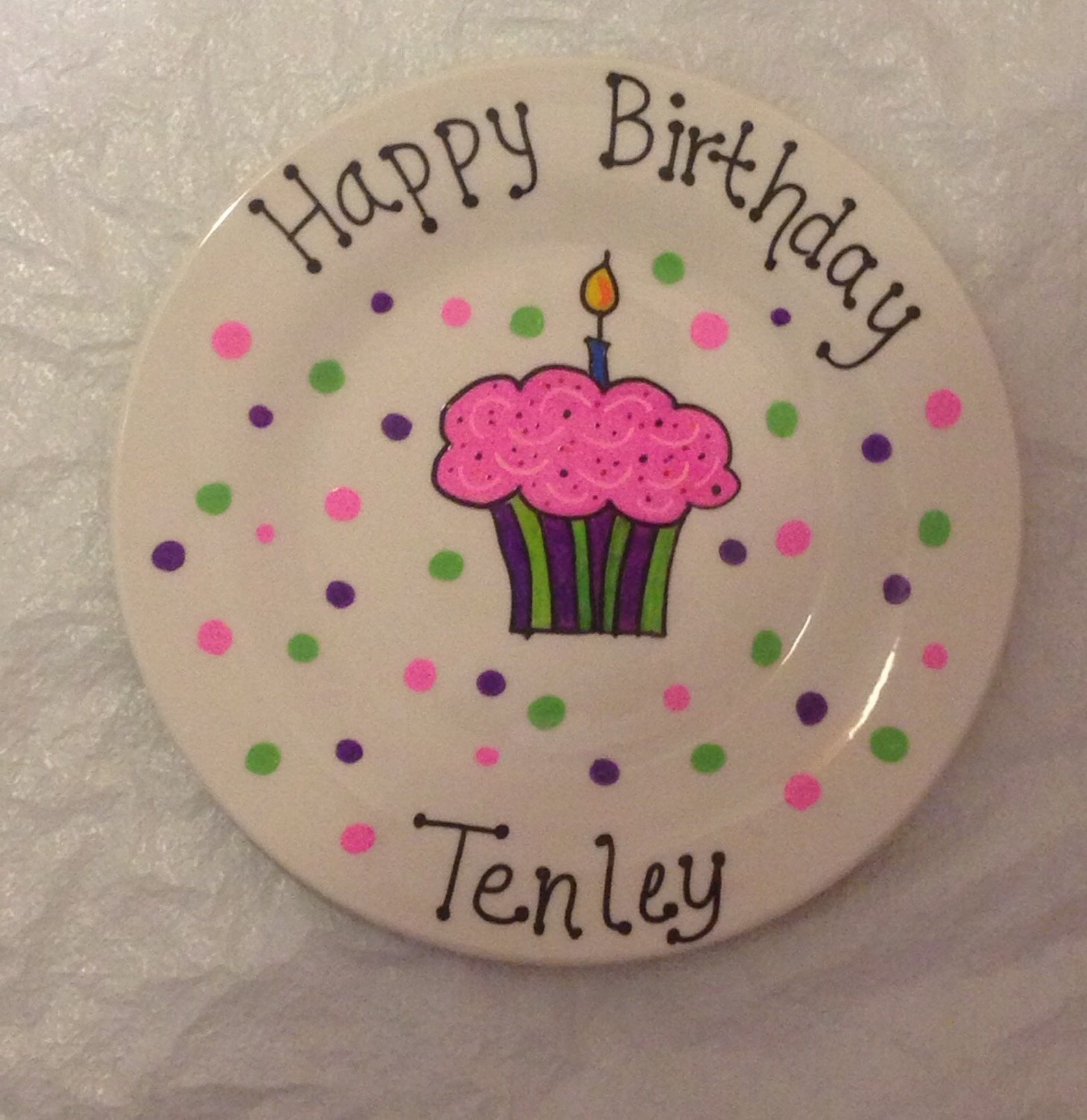 Happy Birthday Plate Personalized Plate for Kids Hand Etsy