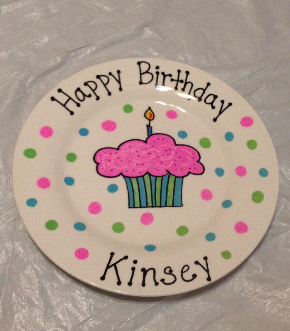 Happy Birthday Plate Personalized Plate for Kids Hand Etsy