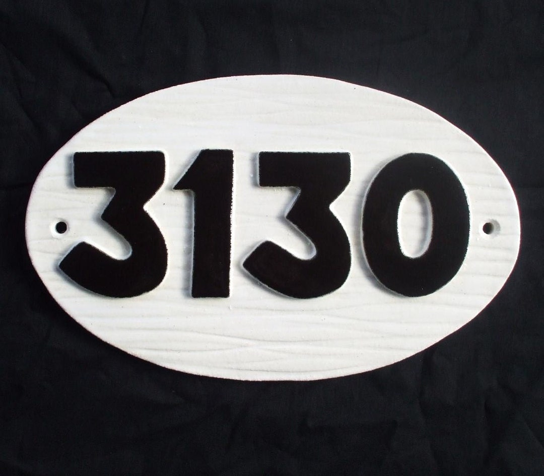 House Address Number Sign Plaque for Wall Mounting / Custom Handcrafted ...