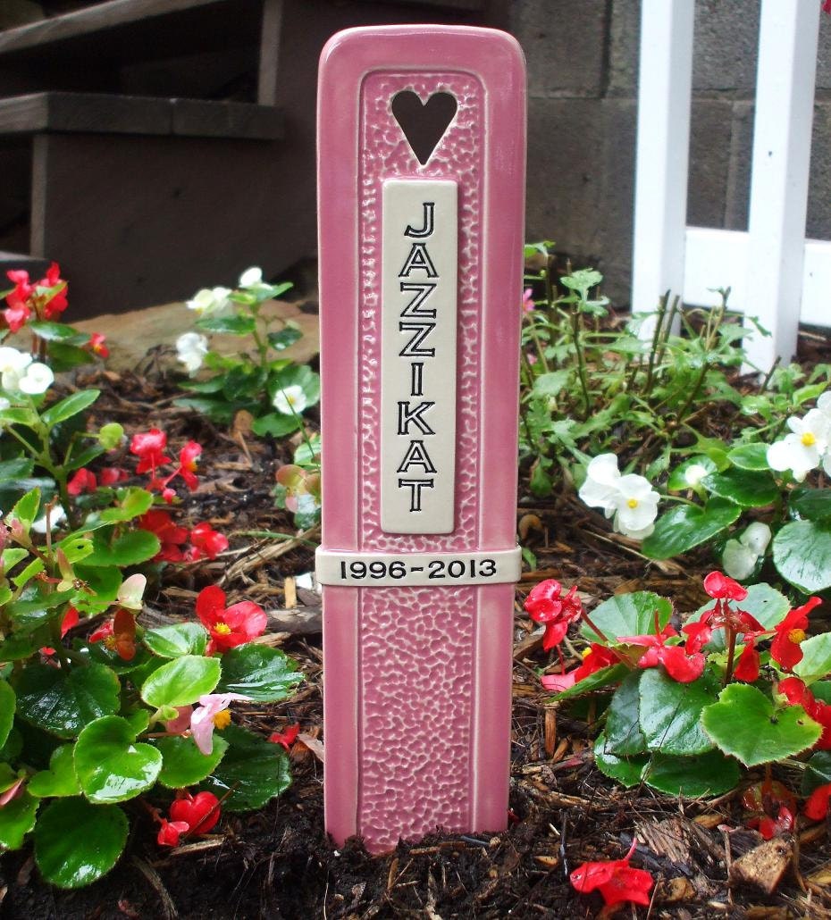Solid Color Pet Grave Marker Memorial Headstone Tombstone / Etsy
