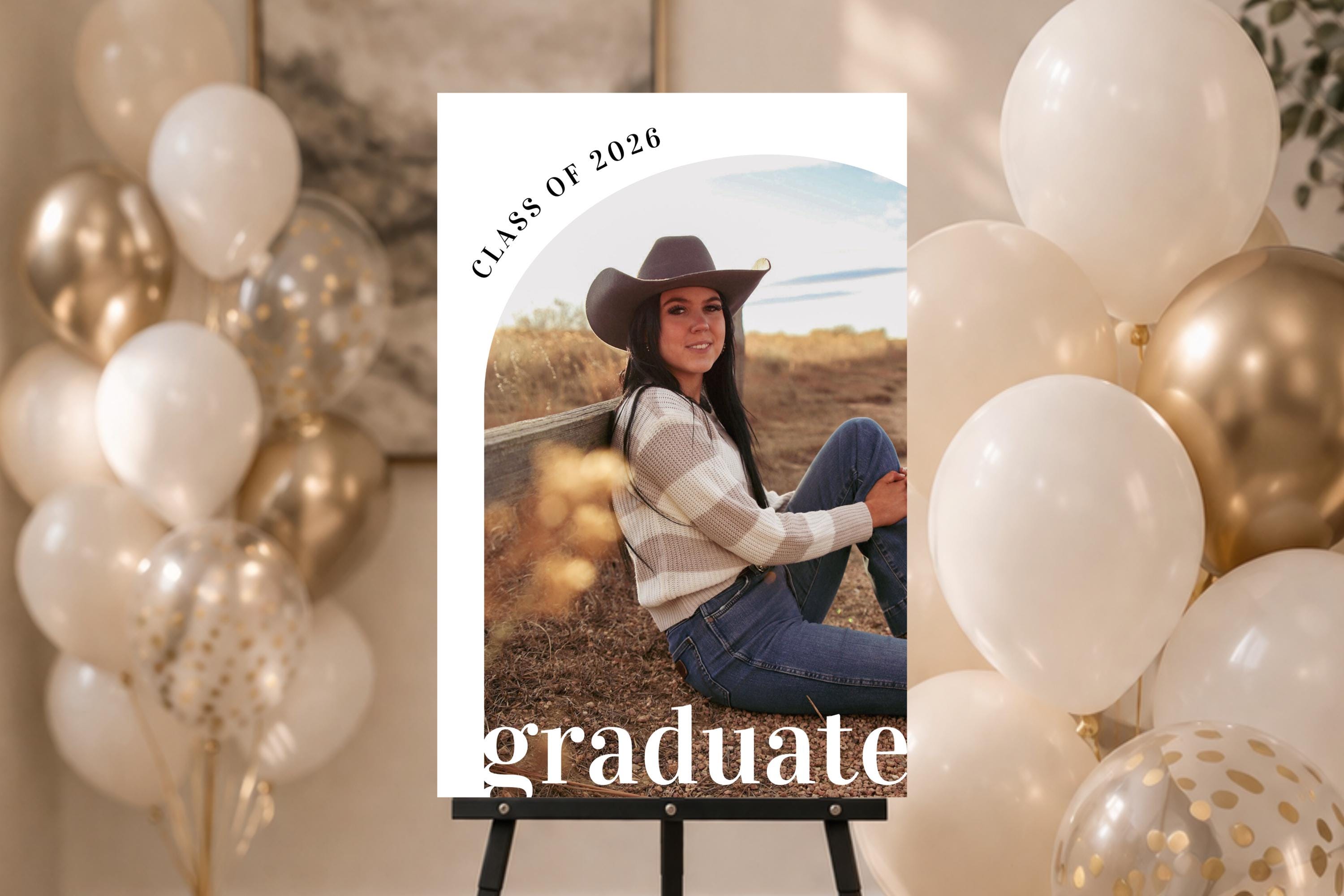 Class of 2026 Graduation Poster | Editable Canva Template | Instant ...