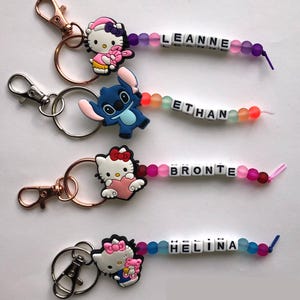 Personalised Bag Charm | Personalised Name Tag | Bag Tag | Name Tag | Charm | Gift Girl Boy Party Favour | Party Bag | Key Chain | Key Ring