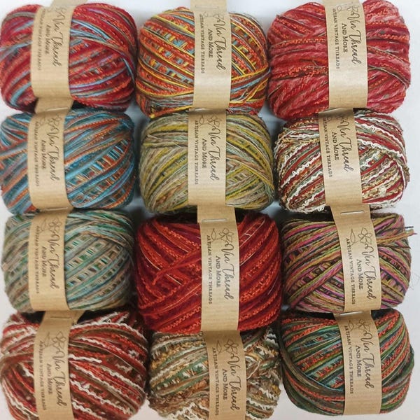 Zestaw z przetworzonej włóczki: Rusty Dusty Multicolor Mystery Box