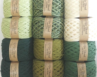 Novelos de Fio Reciclado Verde: Fio de Algodão de 300g para Crochê