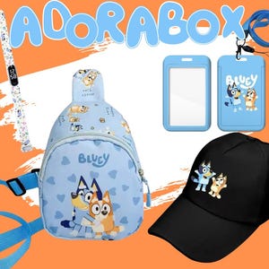 BLUEY-cadeaubundel, Bluey-accessoires, cadeau voor jonge meisjes en jongens, verjaardagscadeau, Bluey & Bingo-cadeaudoos PRE-ORDER