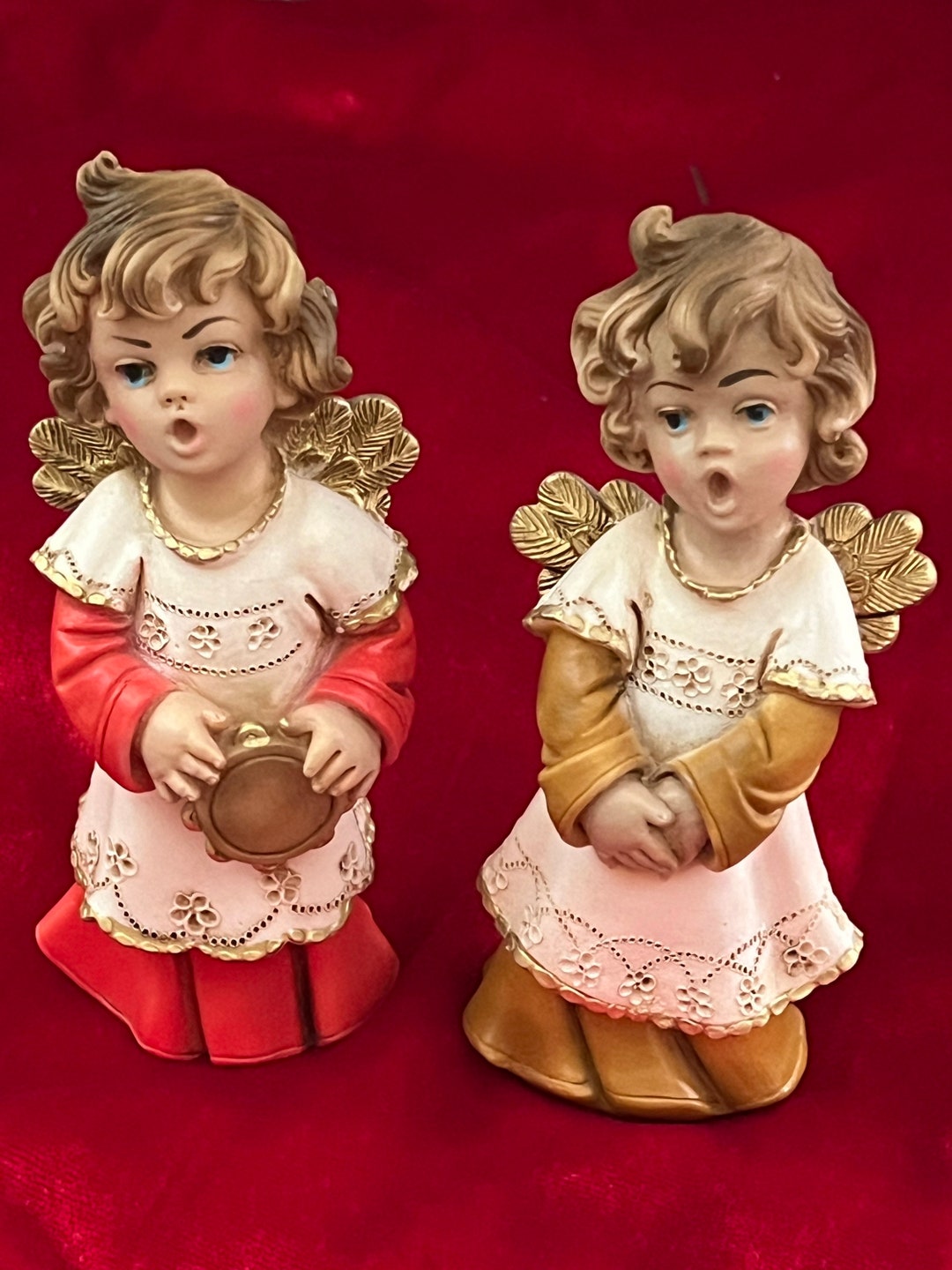 Vintage Italian Raisin Angels Figurines Etsy