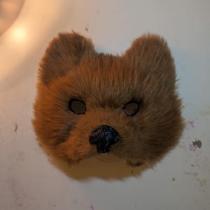 Realistic brown bear mask