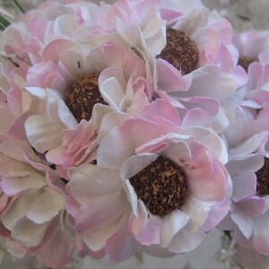 36 Pink Poppies Paper Flowers Millinery Poppy Flower Pink Mix ~ 6 Bundles