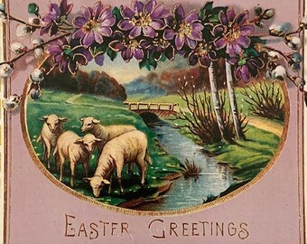 5 Holland Dutch Postcards Vintage Style Five Matching Easter Cards PK-H-844