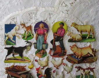 Vintage farm animals | Etsy