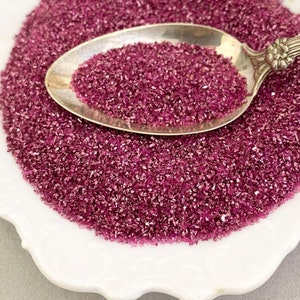 Germany German Glass Glitter 2 Ounces Berry Pink In Jar Medium Grit ~ GG80-BP