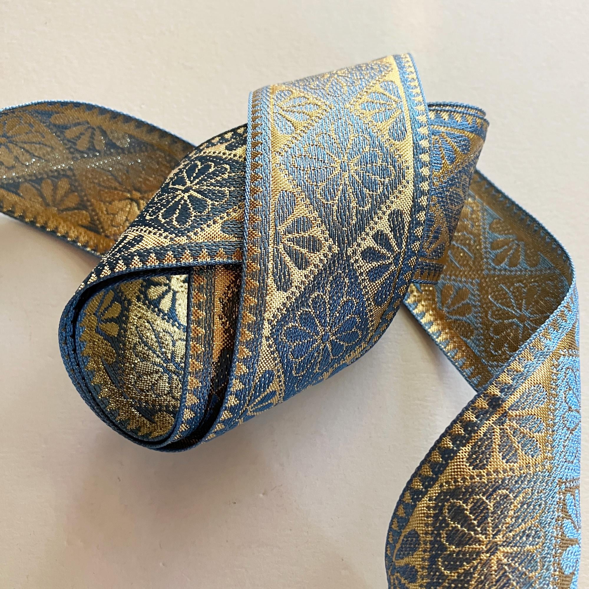 From Japan 5 Yards Vintage Jacquard Sewing Ribbon 1-11/16