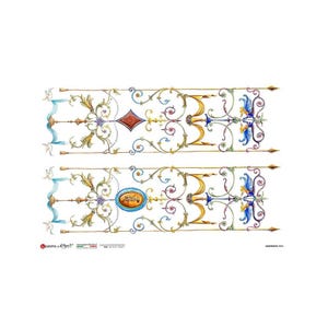 2 Sheets Italy Rice Paper Decoupage Italian Flourishes RCP-GRT-08 X2 - Etsy