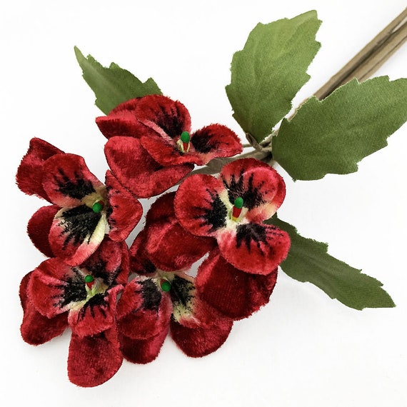 Small Red Velvet Poppies - 4 Stems Small Red Velvet Poppies - 4 Stems