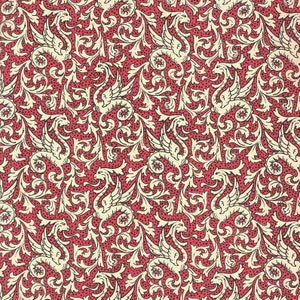 2 Sheets Italian Red Griffin Dragon Print Italian Paper  ~ Carta Varese Italy  IPV868R x2