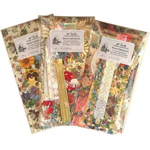 Everyday Ephemera Kit Scraps Dresdens Trims For Card Making Scrapbooking