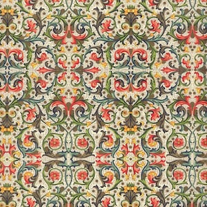 2 Sheets Italian Floral and Vine Tiled Florentine Print  Paper ~ Carta Varese Italy  IPF104 x2