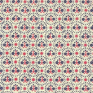 2 Sheets Italian Red and Blue Tree and Flower Print Paper ~ Carta Varese Italy  IPV870BL x2