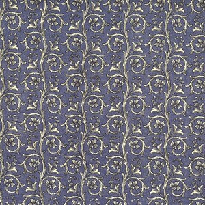 2 Sheets Italian Blue Dappled Garland Print Paper ~ Carta Varese Italy  IPV814B x2