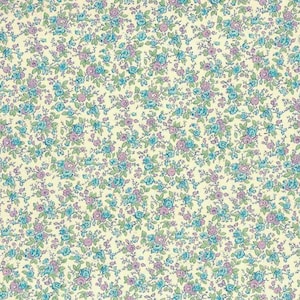 2 Sheets Italian Purple Blue Floral Print Paper ~ Carta Varese Italy  IPV855PB x2