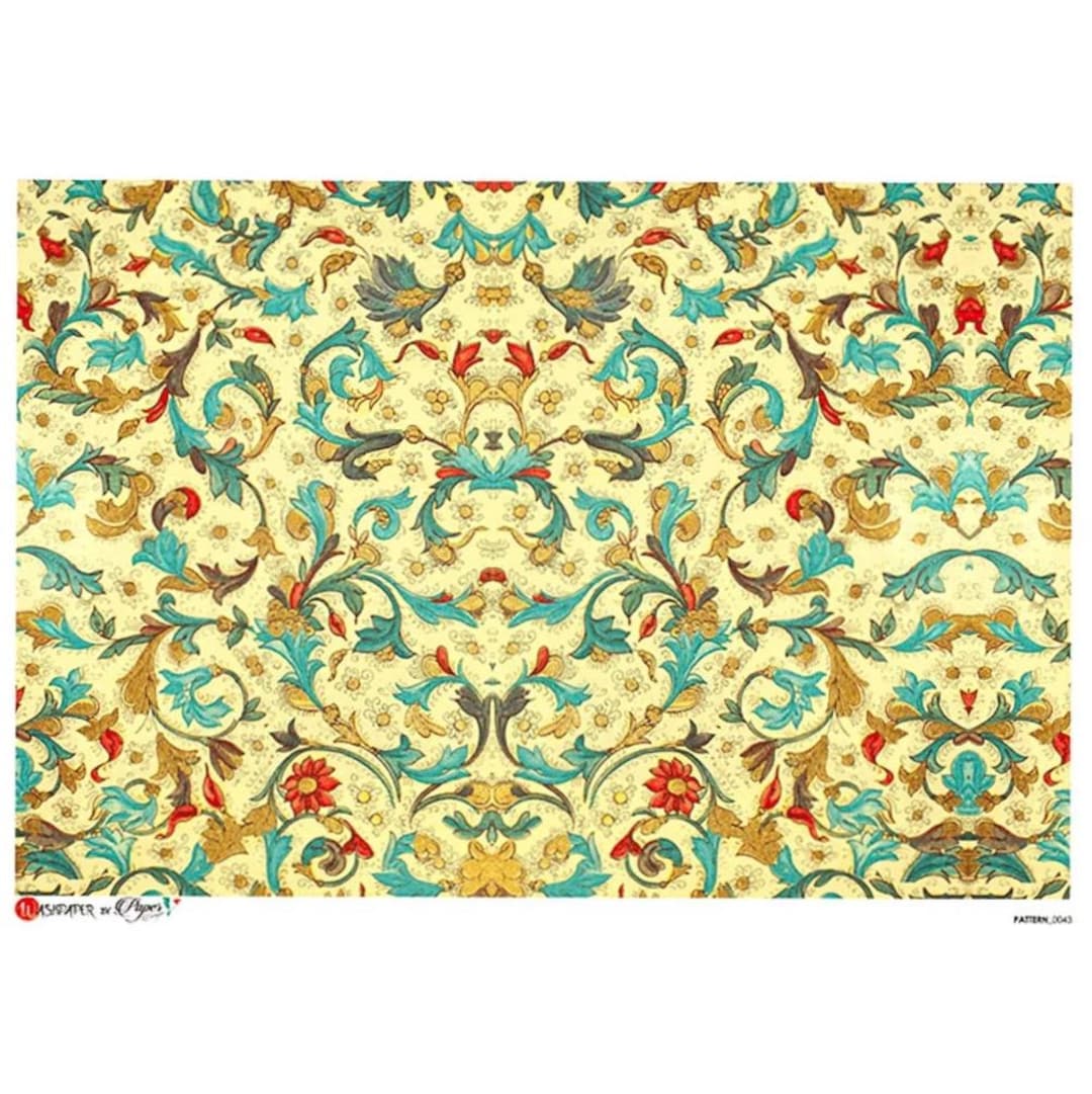 From Italy 2 Sheets Italian Rice Paper Decoupage Florentine All Over ...