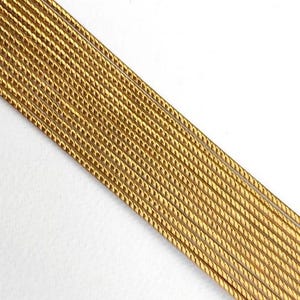 From Germany 28 Strips Dresden Antique Gold Very Narrow Foil Paper Trim Rope Twist DFW203AG x2