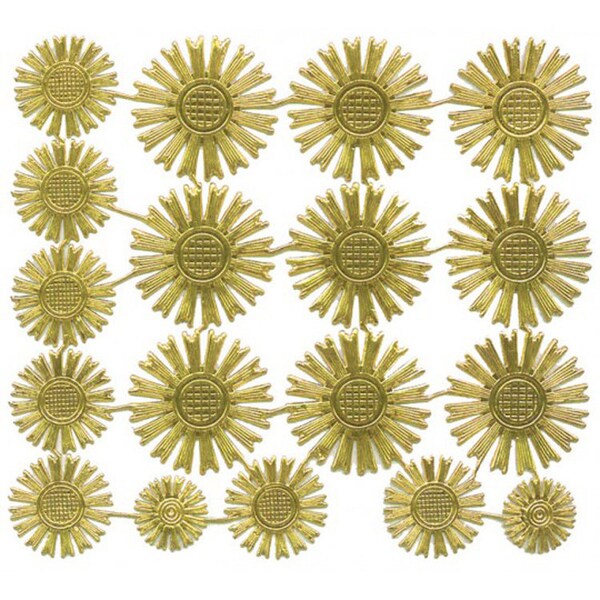 Dresden Trims Die Cut 18 Gold Paper Foil Halos For Angels Germany DFW721A-G