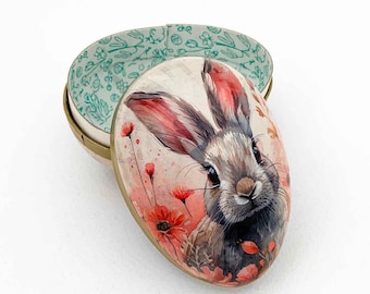  PETER RABBIT EGG BOX 美品 New 6” Germany Peter Rabbit Paper Mache Easter Egg Box Beatrix