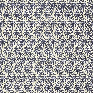 2 Sheets Italian Blue Leaves Leaf Print Paper ~ Carta Varese Italy IPV802BL x2