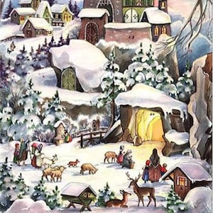 Advent Calendar Germany Christmas Snowy Castle  ADV77 SR