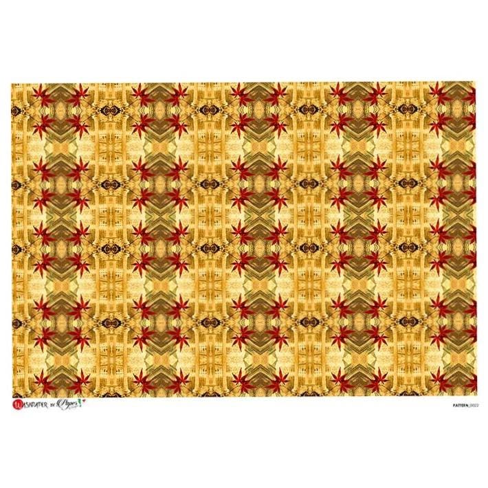 From Italy 2 Sheets Italian Rice Paper Decoupage Earth Tone Geometric ...