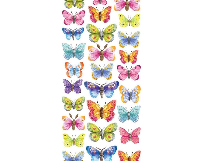 3 Sheets Self Adhesive Butterfly Stickers Colorful Scrapbooking ...
