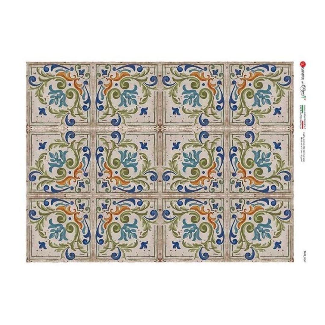 From Italy 2 Sheets Italian Rice Paper Decoupage Tiles RCP-TL-49 X2 - Etsy