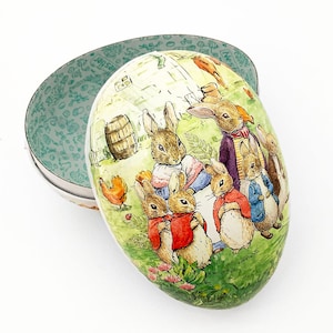 PETER RABBIT EGG BOX 美品 Peter Rabbit Mini Tin Easter Eggs – The Bee's Knees British Imports 小物入れ