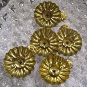 10 Germany Classic Christmas Candle Clips Tin Clips In Gold  CL04G