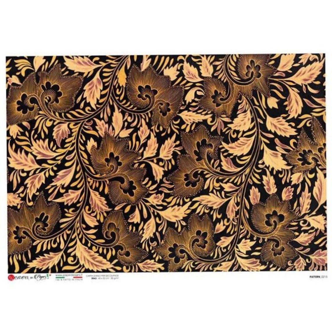From Italy 2 Sheets Italian Rice Paper Decoupage Floral Pattern RCP-PAT ...