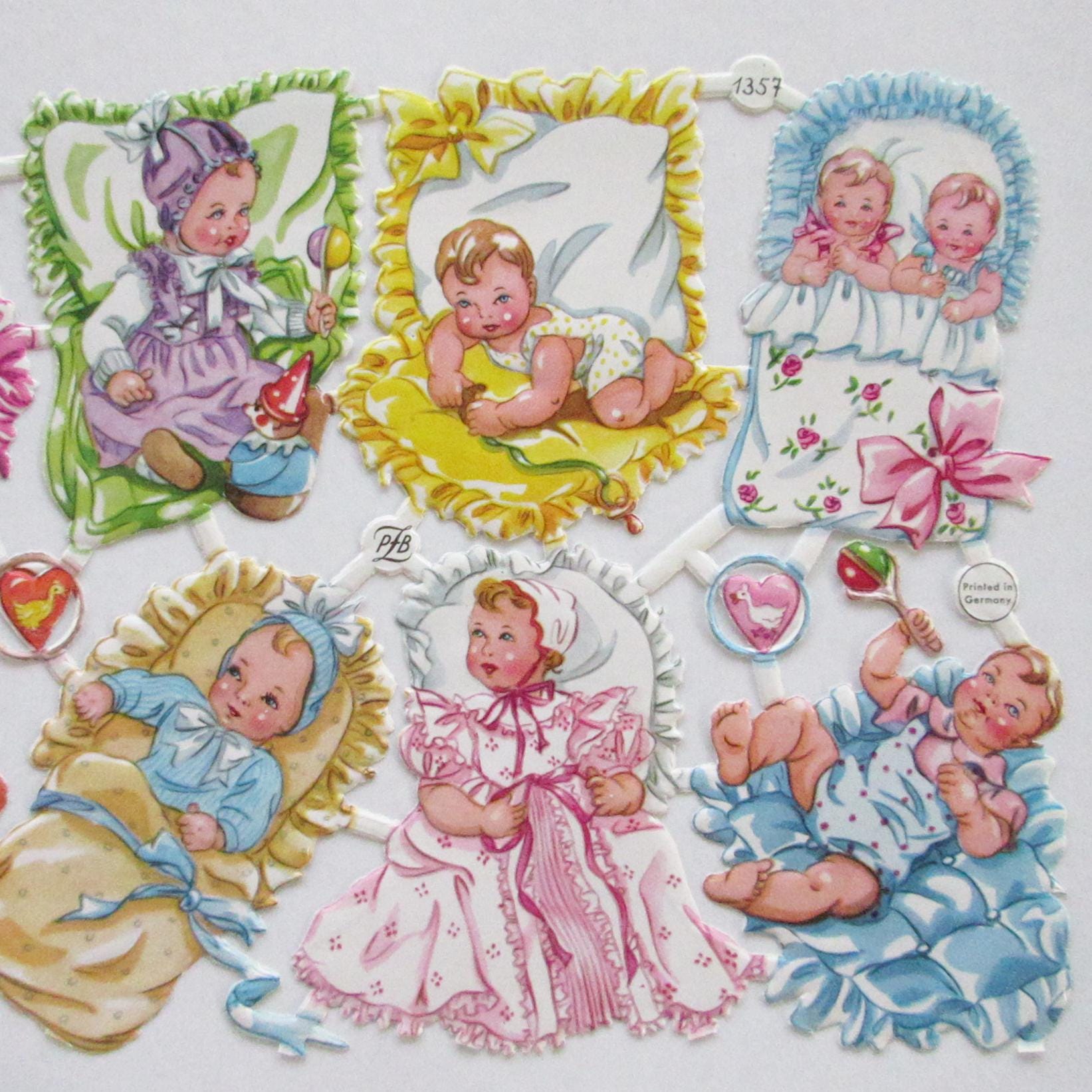 Vintage Scraps - Babies PZB 1357 Vintage Scraps - Babies PZB 1357