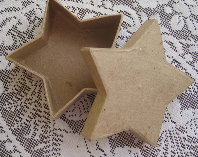 Wholesale Lot 5 Papier Mache Star Boxes Etsy