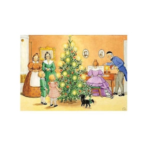 5 Sweden Swedish Postcards Petter and Lotta&#39;s Christmas Five Matching Cards  21098