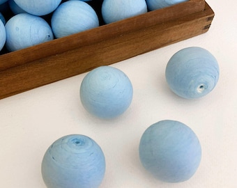 8 Czech Spun Cotton Large Balls Snowballs 1-3/8" 36mm SC325-LB x2