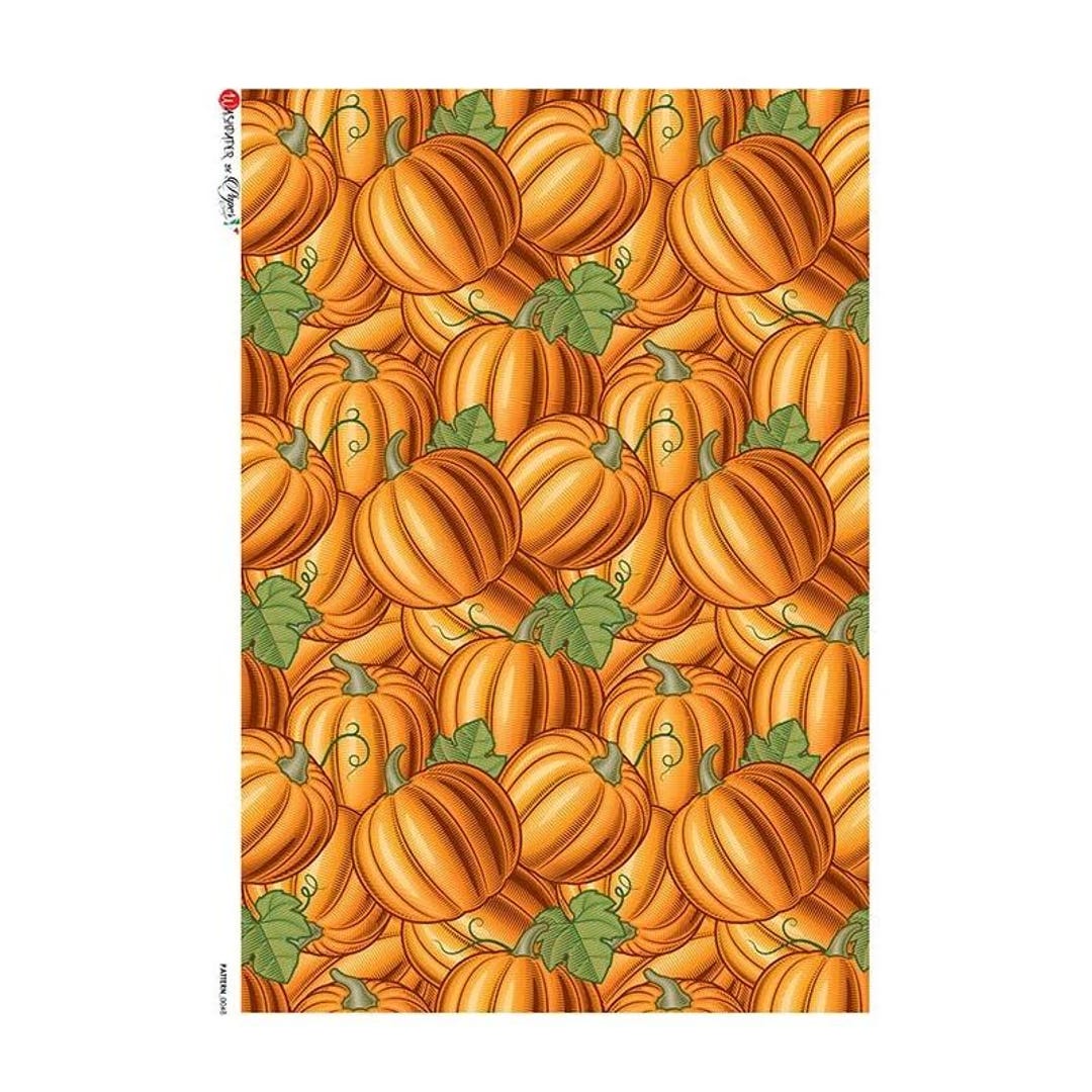 2 Sheets Italy Rice Paper Decoupage Autumn Pumpkins RCP-PAT-48 X2 - Etsy